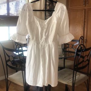 Spell white eyelet dress